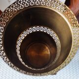 Vintage brass umbrella stand