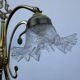 Swan neck brass lamp Art Nouveau