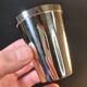 Set of 5 hunting cups – silver-plated with vermeil interior, with case