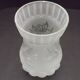 French Vintage Victorian Style White Opaque Patterned Glass Shade 0142