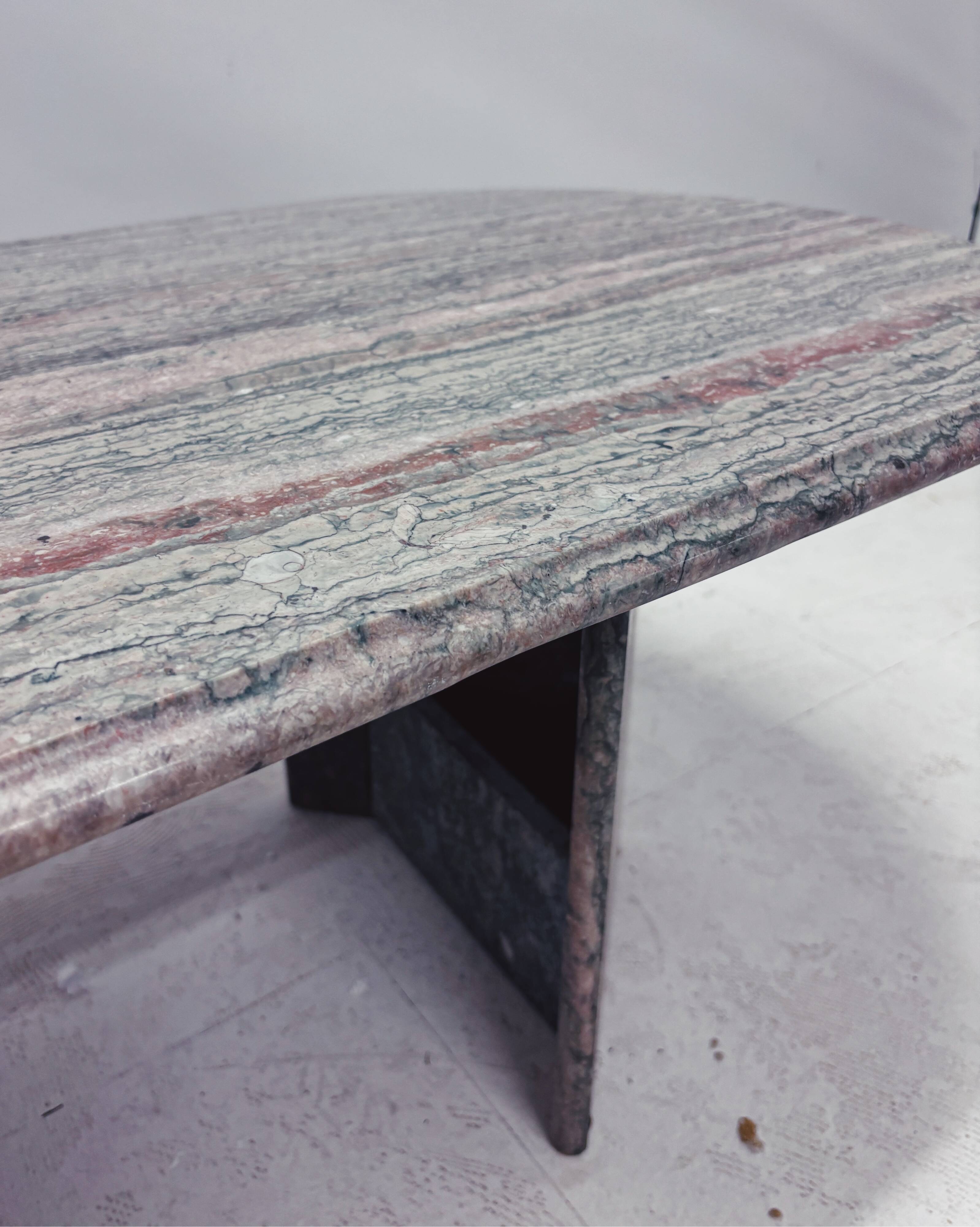 Oval vintage coffee table