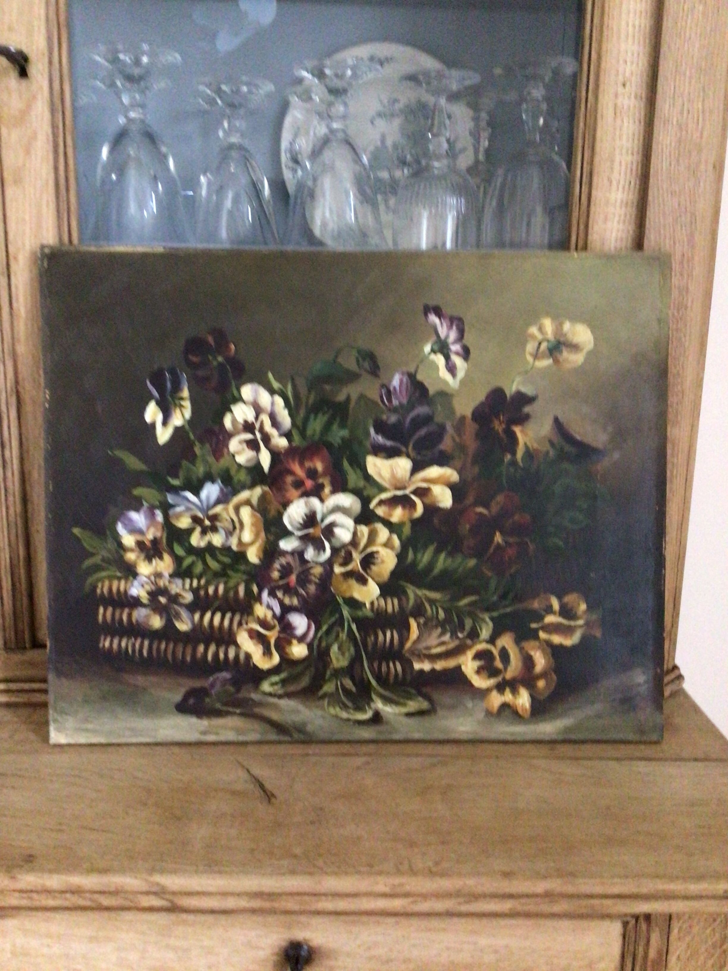 Oil on canvas basket of thought 1901