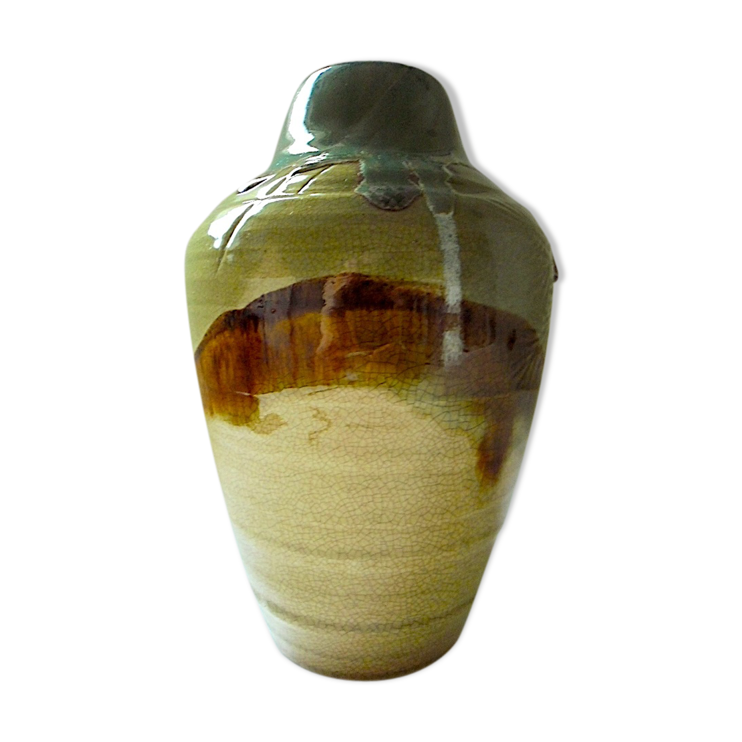 Japanese stoneware vase