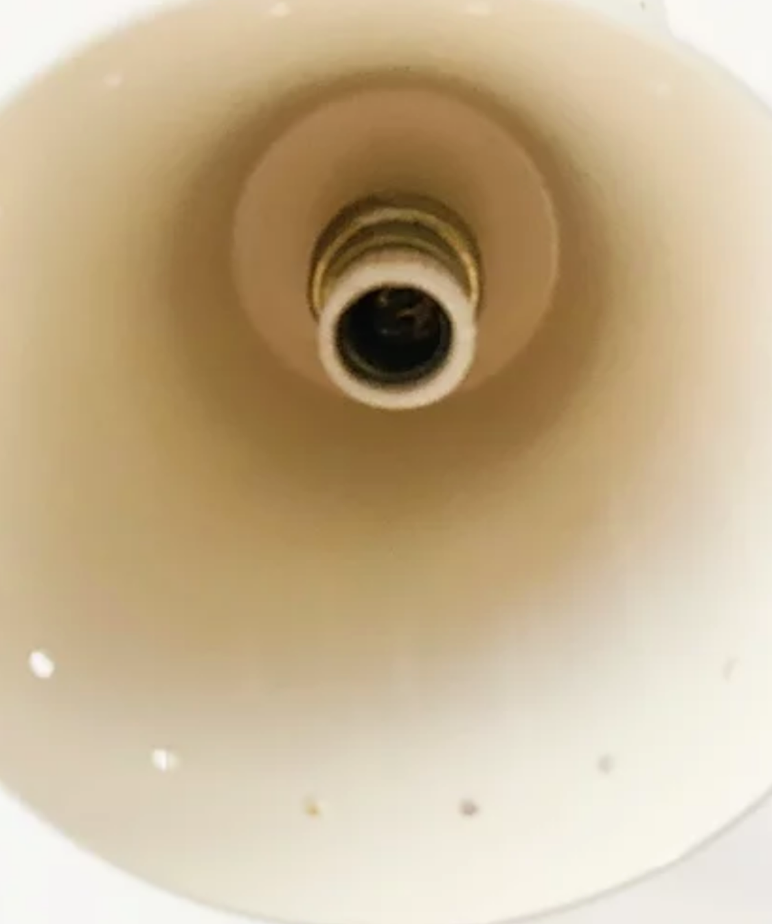 Pair of black Italian diabolo wall lights.