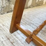 Aranjou farmhouse table in blond elm, 1950s