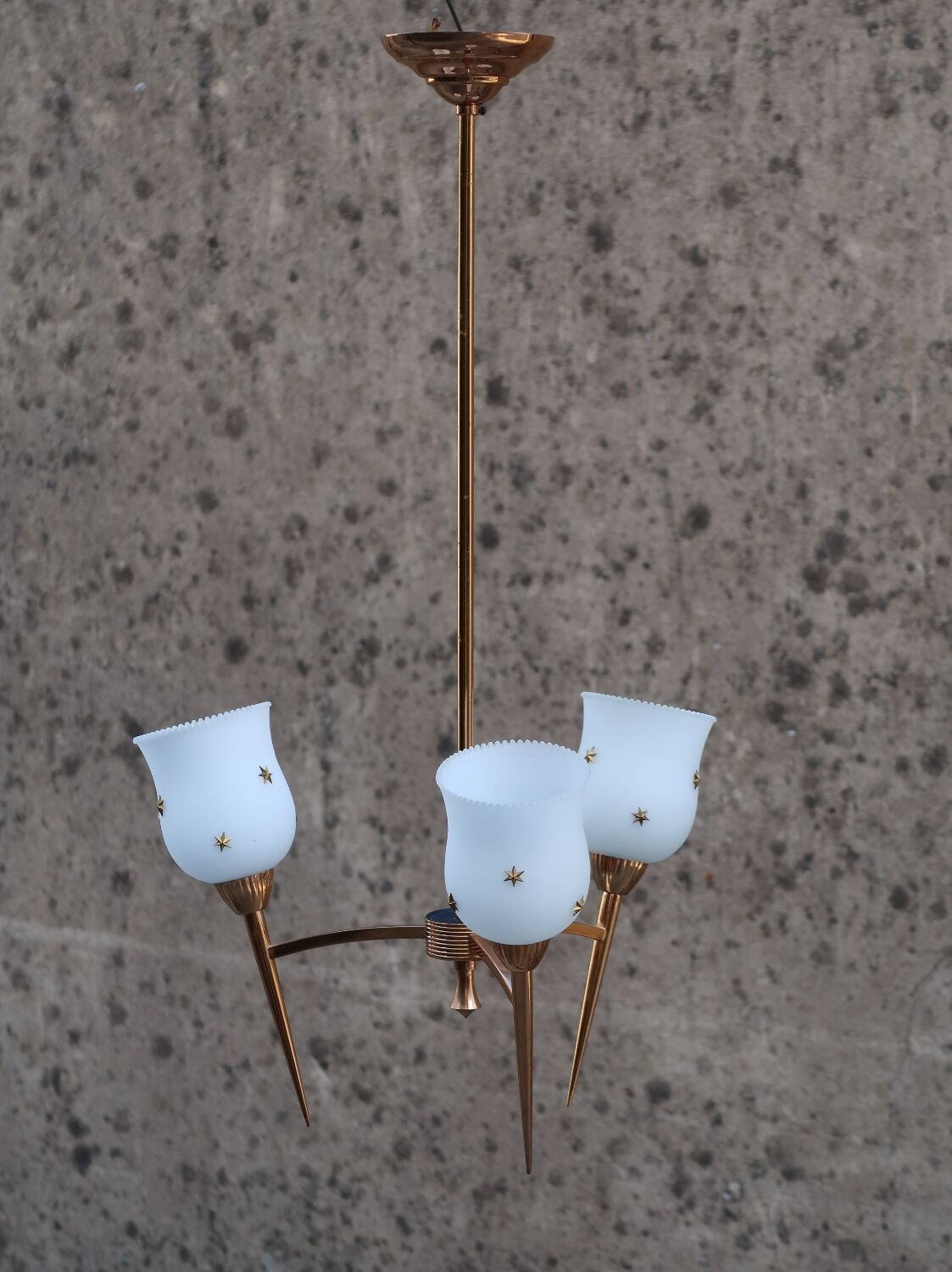 Glass chandelier 1960