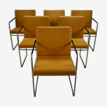 Set of 6 Arco Frame R dining Chairs by Burkhard Vogtherr