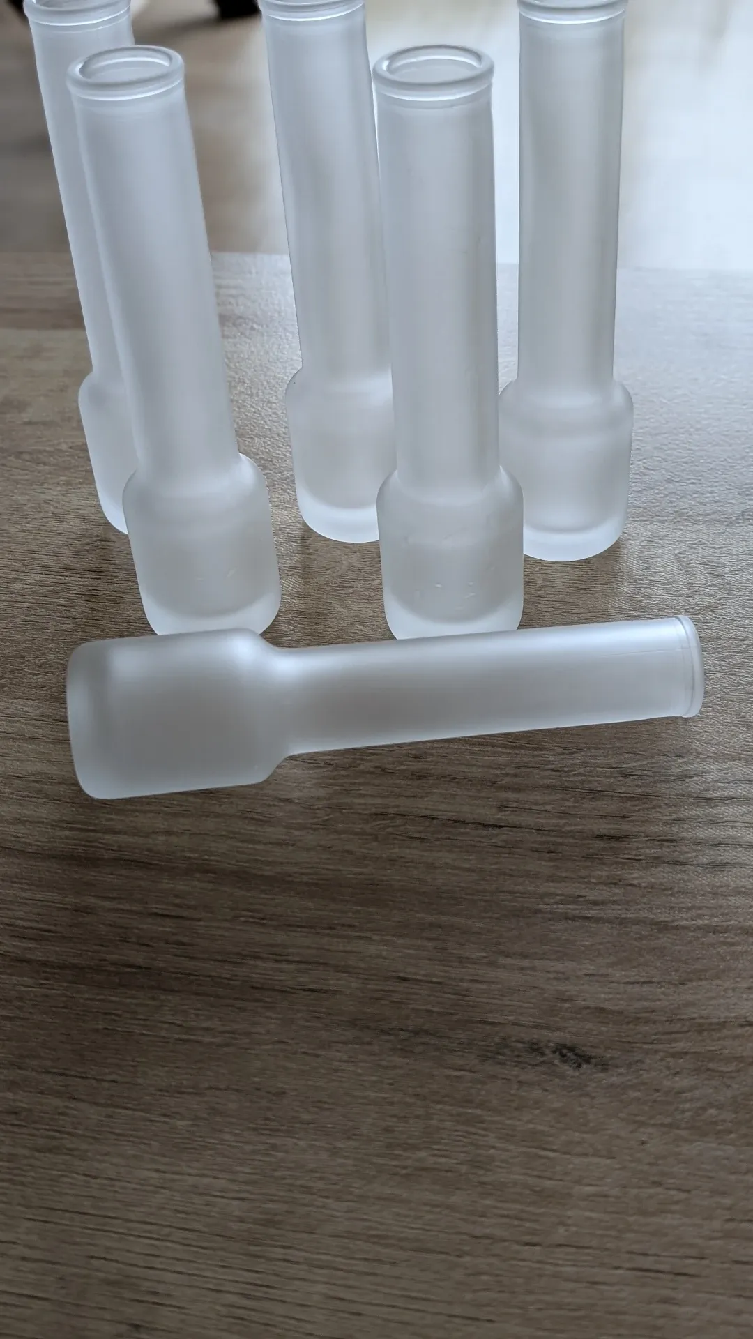 Set of 6 Italian satin glass digestif glasses – Vodka, Manzanilla