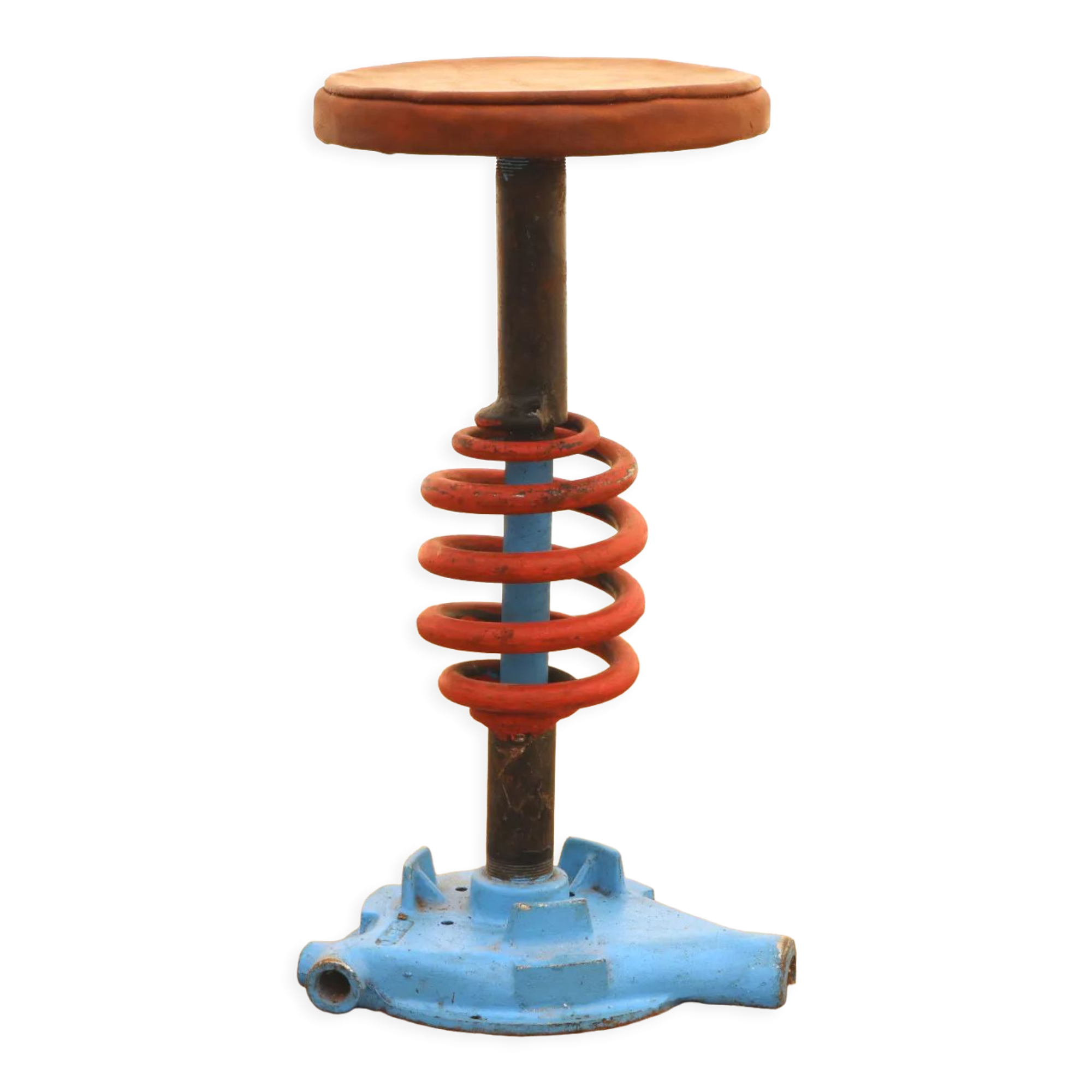 Vintage eastern bloc industrial stool, 1970s, czechoslovakia