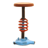 Vintage eastern bloc industrial stool, 1970s, czechoslovakia