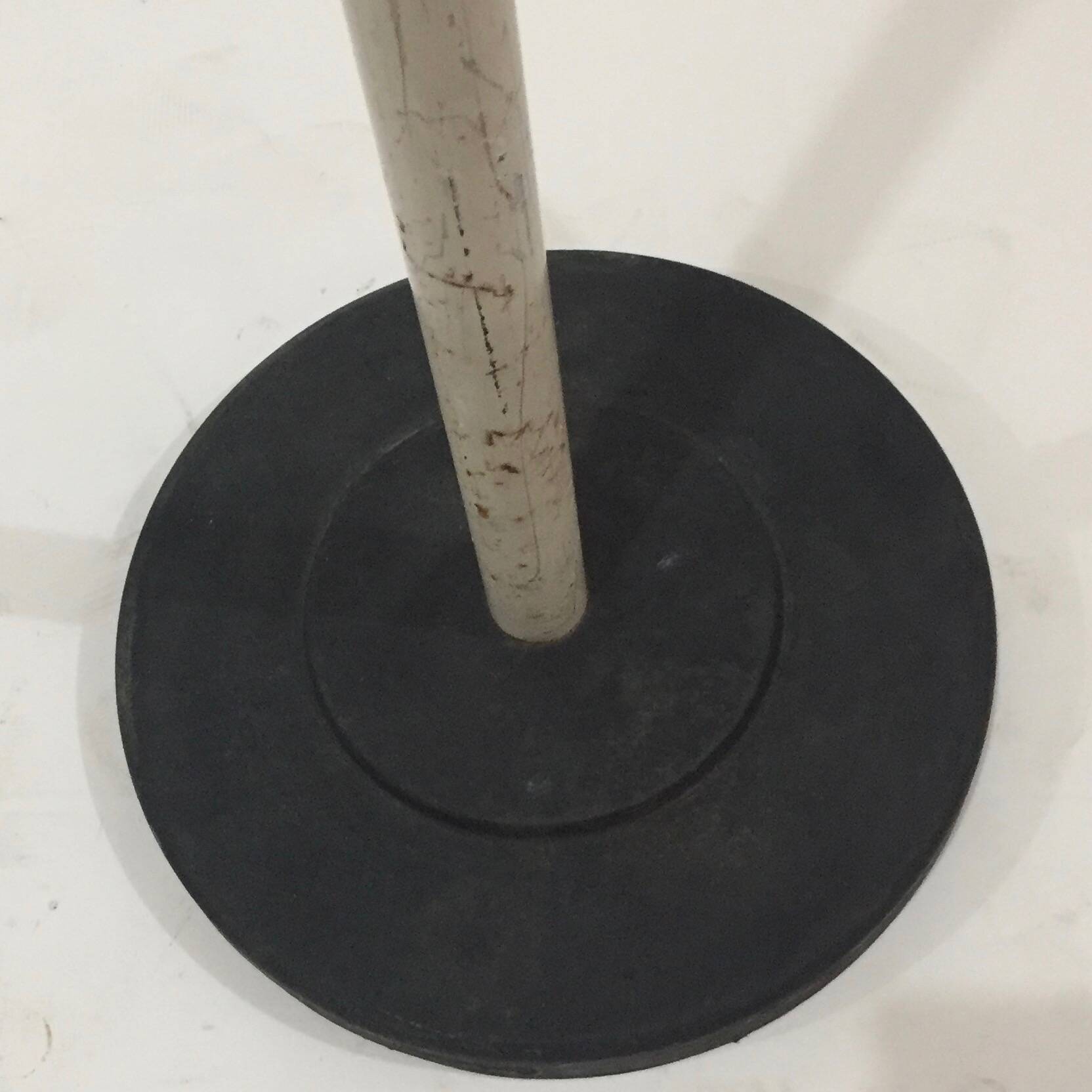 Coat rack on turnstile stand