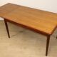Danish Scandinavian extendable dining table in teak, 1960.
