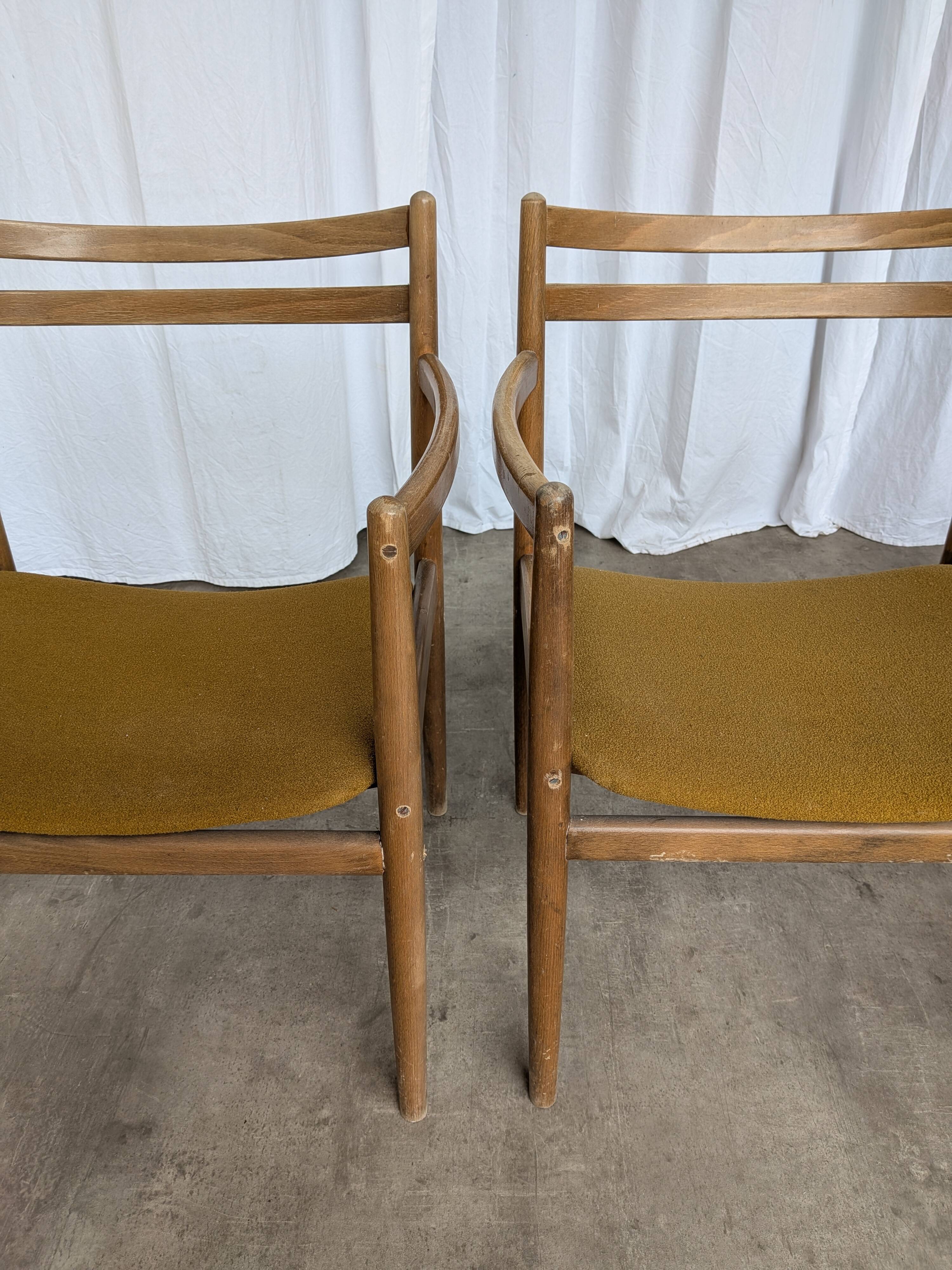 Set of 6 Mid Century STOL Kamnik Armchairs / Yugoslav Vintage Dining Chair