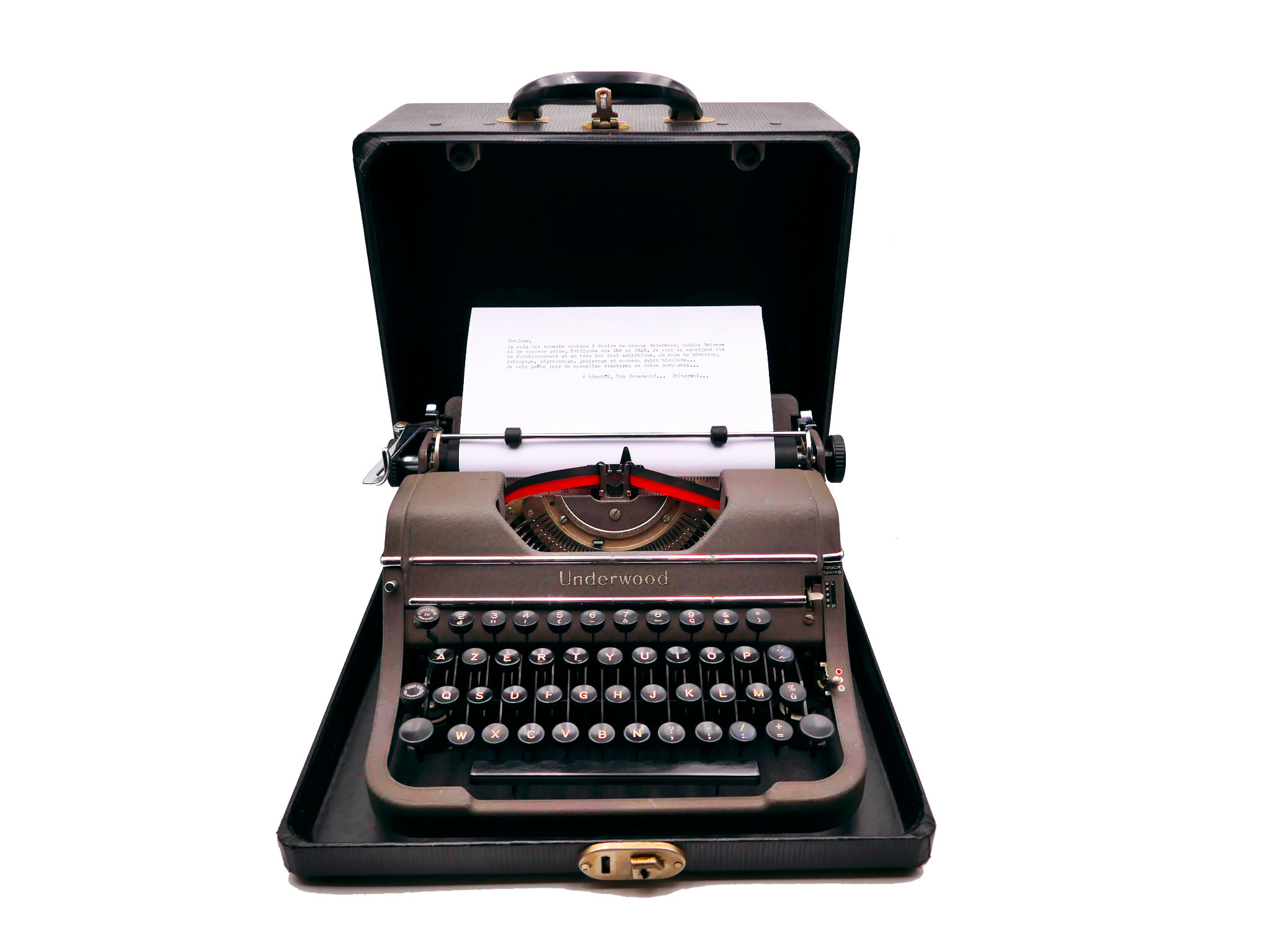 Underwood universal typewriter revised ribbon new black 1949