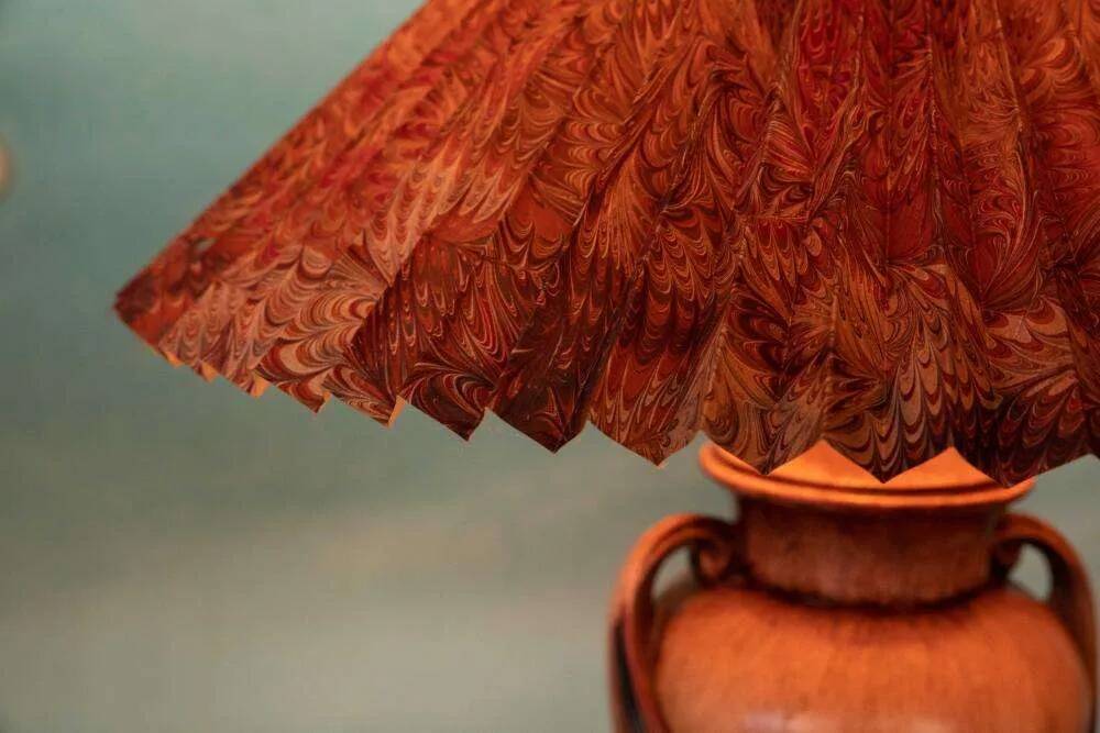 Scandinavian bohemian table lamp from the 70s/80s, postmodern.