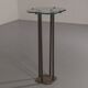 Rare Peter Ghyczy T18 console tables, 1970s design (73 cm high.)