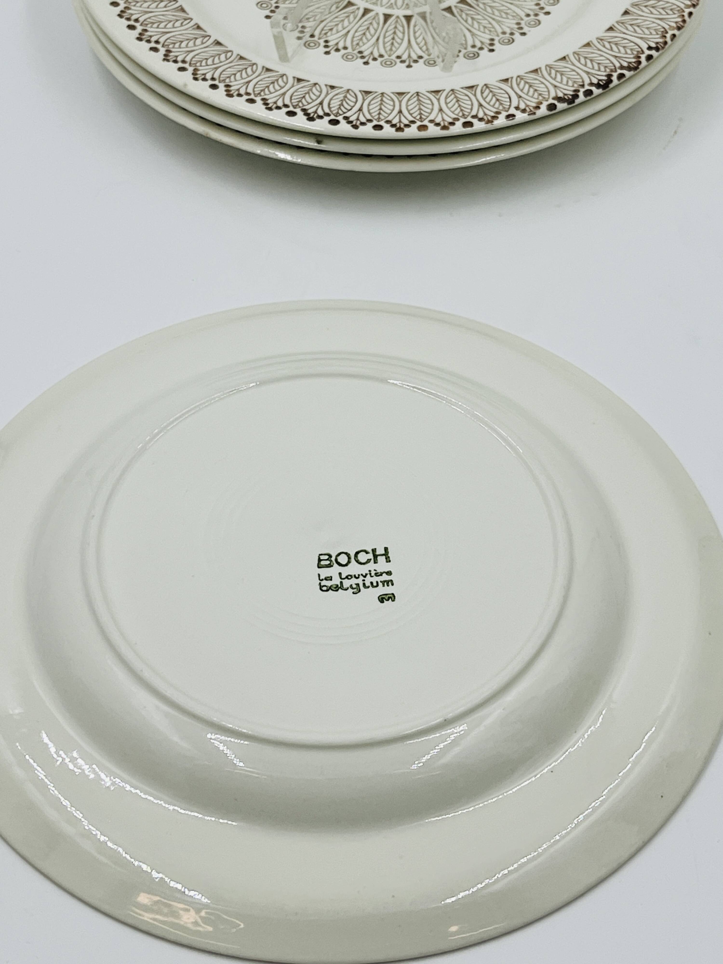 Set of four flat plates Boch Ronda 1970