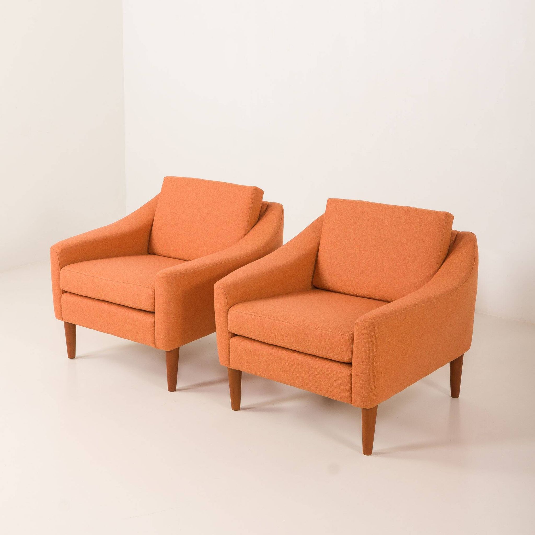 Dux Mid century lounge chairs attr. to  Folke Ohlsson, Sweden 1960s
