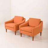 Dux Mid century lounge chairs attr. to  Folke Ohlsson, Sweden 1960s