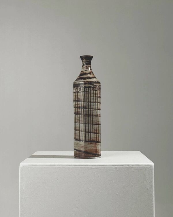 Vase soliflore en céramique par Jacques Pouchain, Dieulefit, France