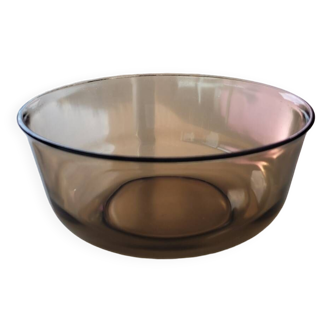 Arcoroc salad bowl in smoked glass