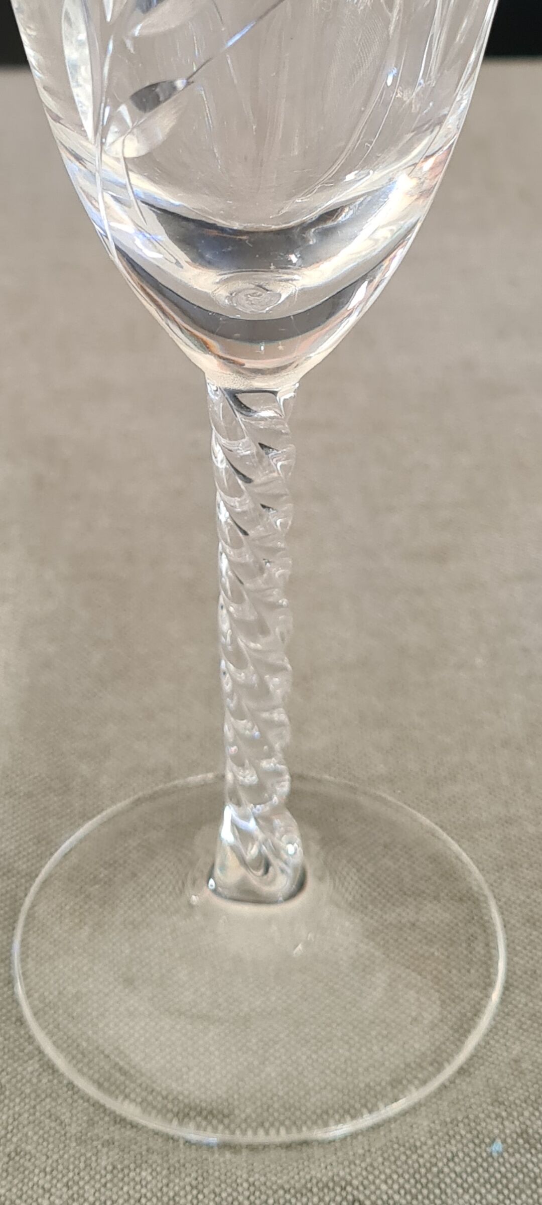 Arques crystal champagne barrels Epi Fleury