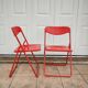 Pair of Italian folding chairs