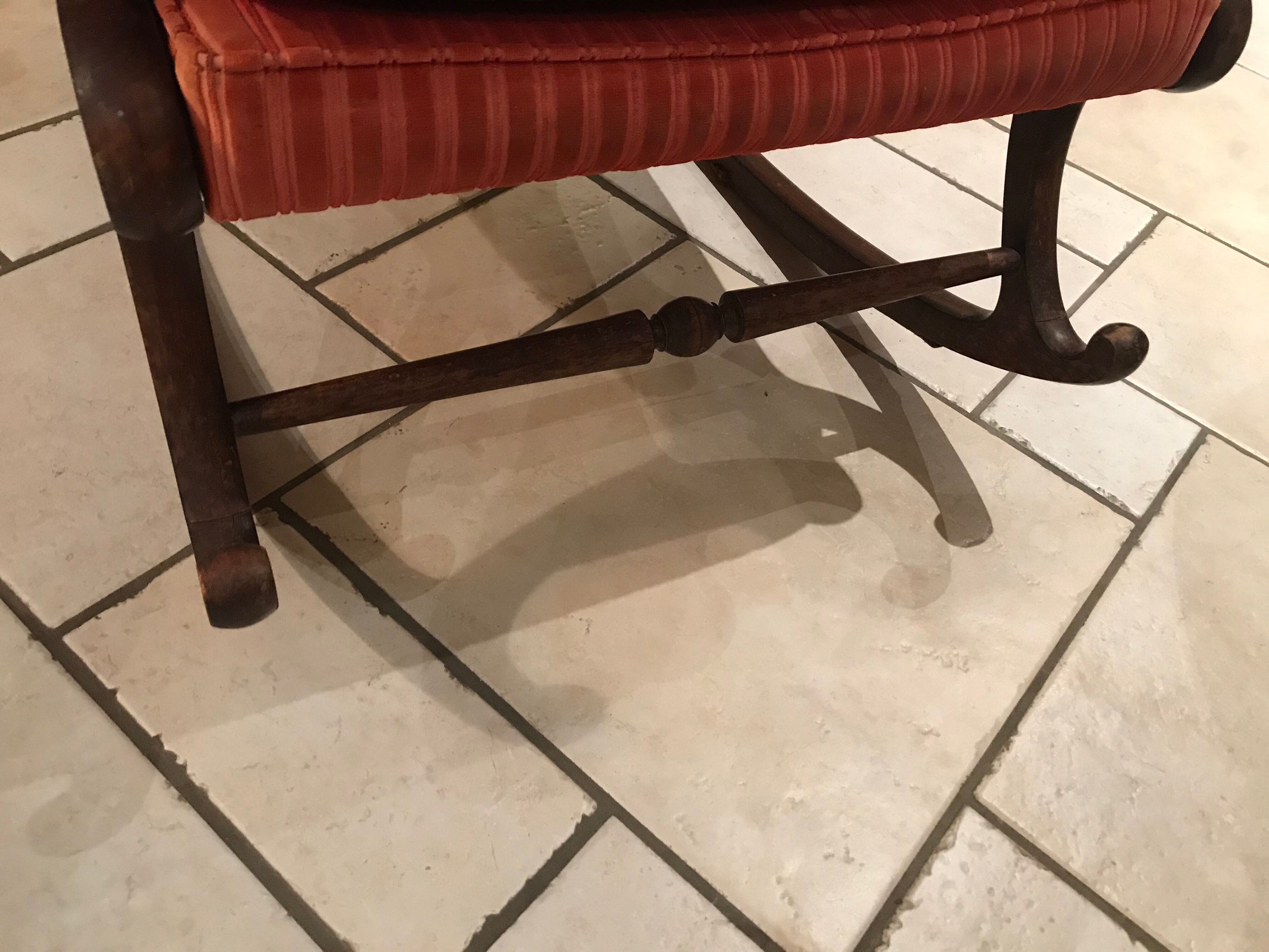 Rocking-chair velvet