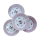 4 plates model Rosa from the French factory of Digoin