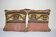 Lot de 2 housses de coussin kilim vintage 41x41 cm