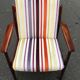 Scandinavian rosewood chair with Nobilis fabric
