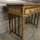 Bureau en bambou et osier