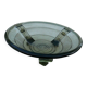 Coupe tripode art deco en verre fumé Tchécoslovaque