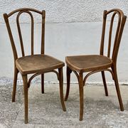 Paire de chaises bistrot thonet vintage 1900