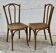 Pair of vintage thonet bistro chairs from 1900