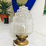 Table lamp- globe Art Deco skyscraper