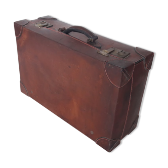 Old leather suitcase - brand travel