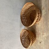 Set of 2 wicker baskets