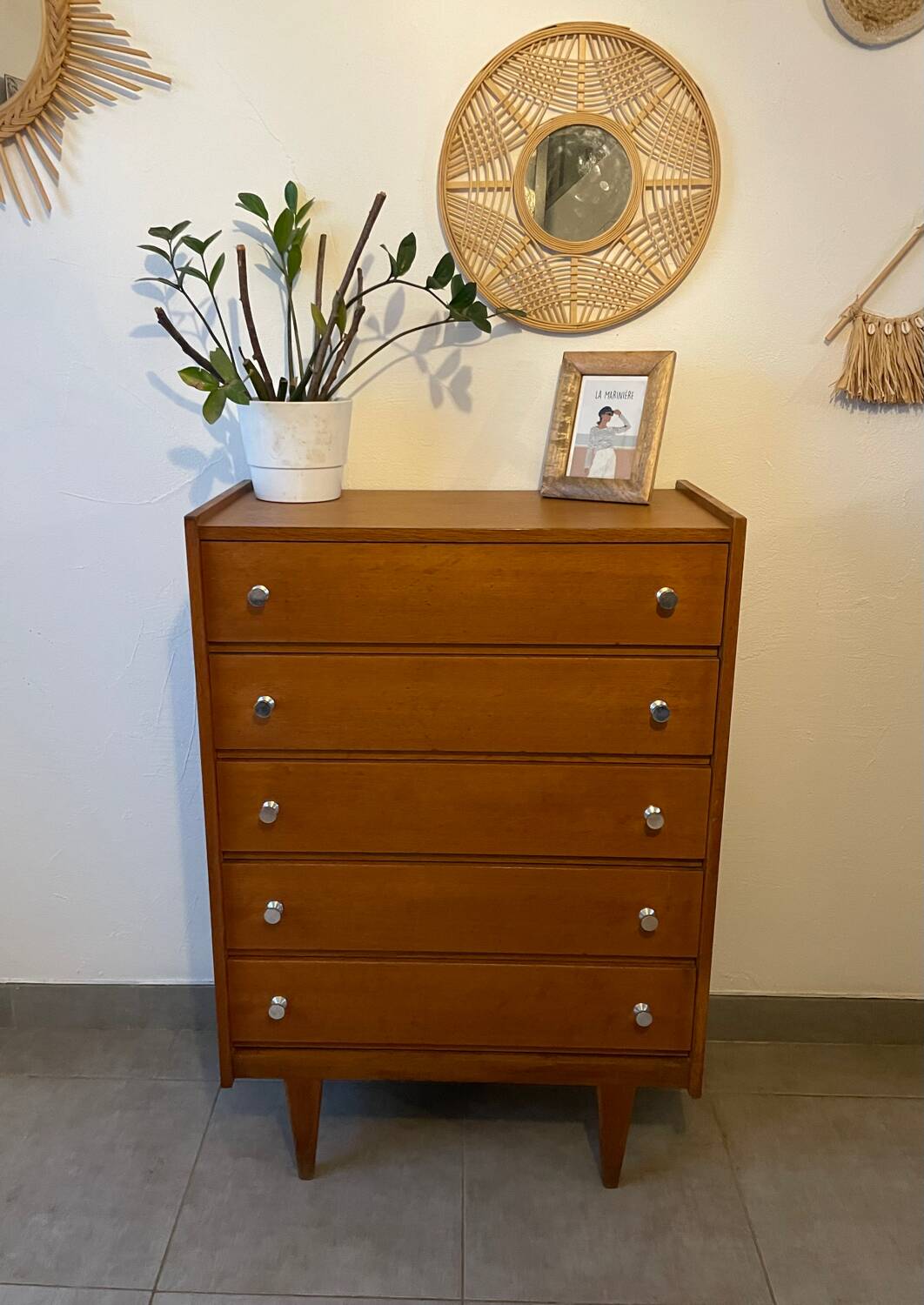 Vintage 1960s chest of drawers/dresser