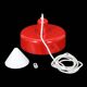 Red “Go-Go” pendant lamp by Dan Heersø for Vitrika / 1970s / Danish modern design