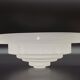French Vintage Art Deco Skyscraper Style Opaque Glass Pendant Lamp Shade 52