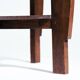 Amsterdam school art deco round sidetable in oak, 1930s