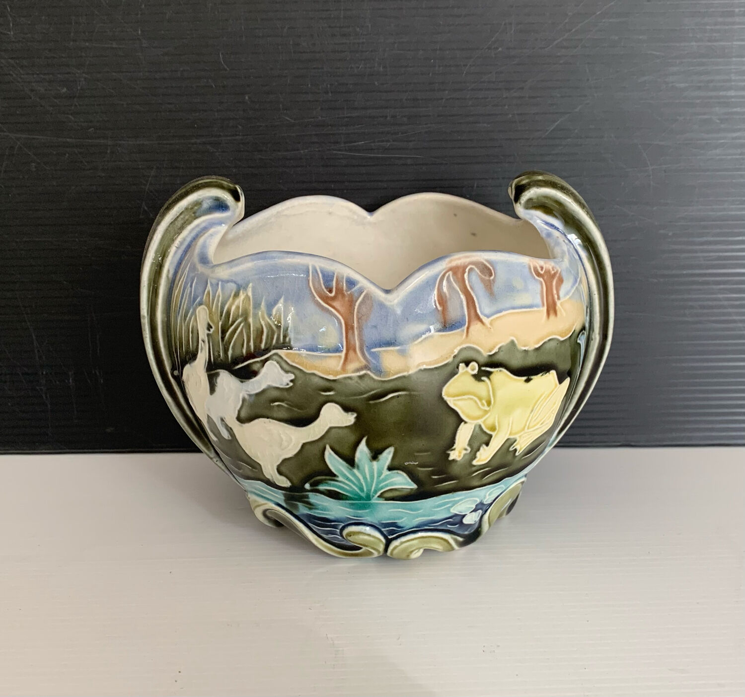 Fives Lille porcelain planter