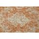 1970s vintage Turkish hand-knotted wool cotton orange runner rug 92x205