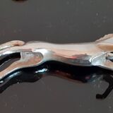 Set of 6 silver metal knife holders / Horse theme