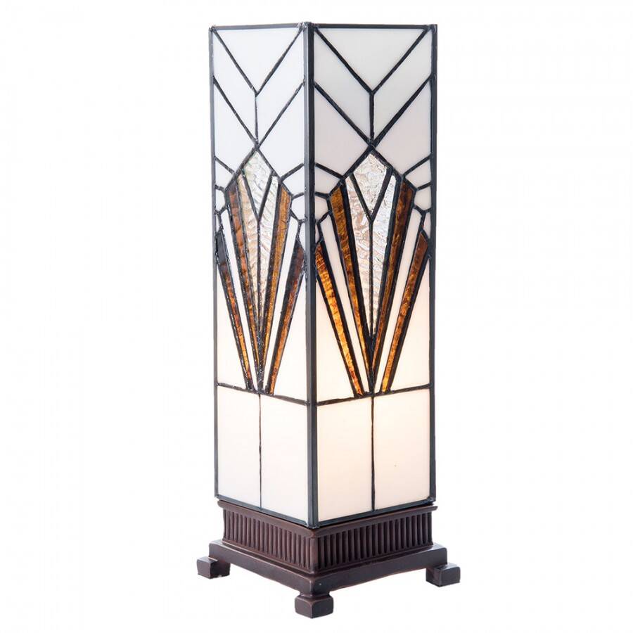 Square Tiffany Art Deco lamp