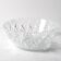 Mid-century Clear Pressed Glass Fruit Bowl / Italy / 1970s
