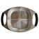Midcentury Serving Plate Stainless Steel/Glass Cromargan, Germany, 1970s