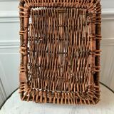 Wooden and bamboo tray 60s-70s