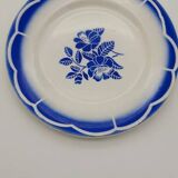 Digoin Sarreguemines blue flat plate